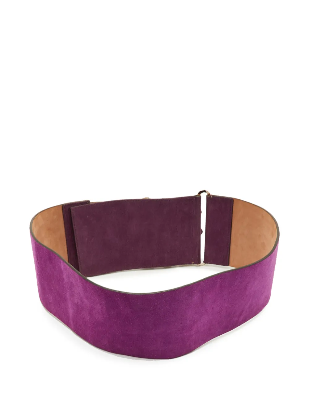 Gucci Pre-Owned buckle-detail suede belt - Viola