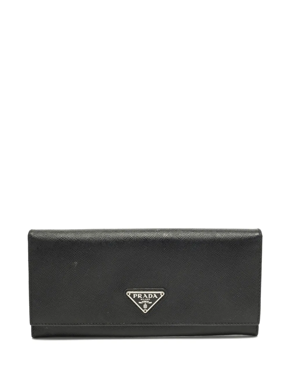 Prada Pre-Owned leather flap wallet - Nero