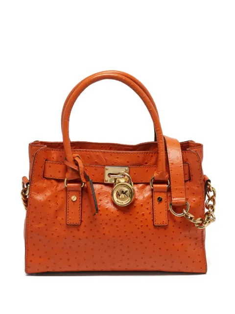 Michael Kors Vintage Hamilton ostrich-effect tote bag