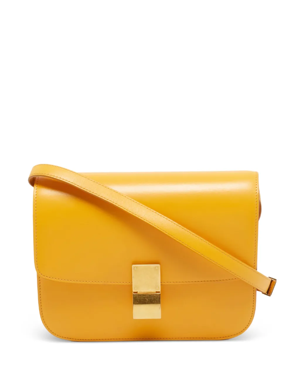 Celine Pre-Owned 2018 medium Classic Box shoulder bag - Giallo