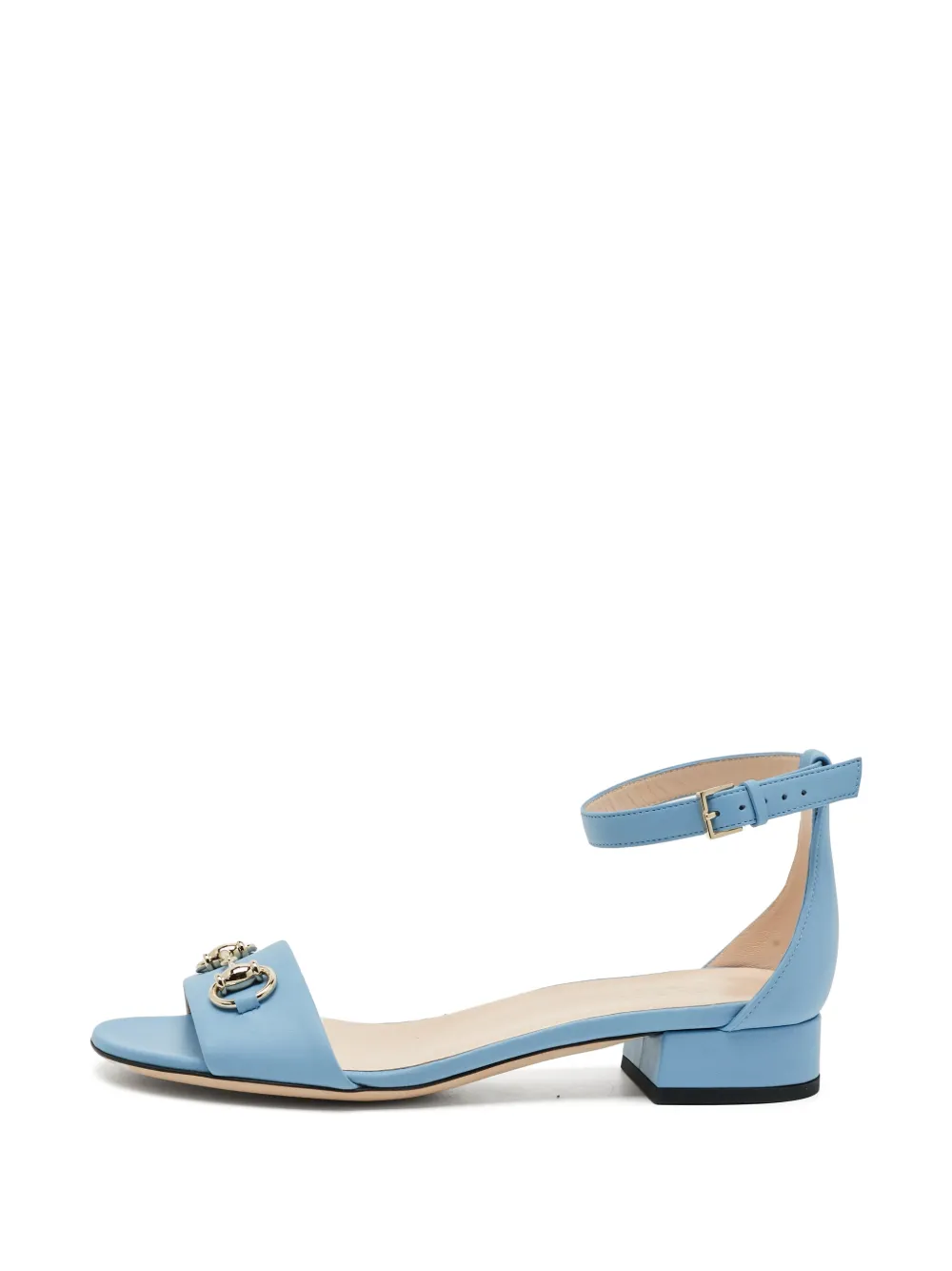 Gucci Pre-Owned Horsebit ankle-strap sandals - Blau