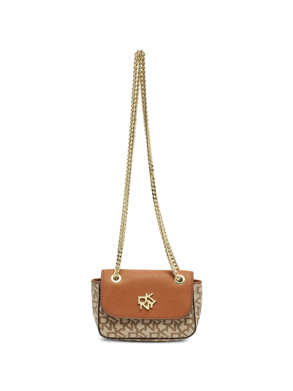 DKNY Borsa a tracolla mini con logo - Marrone