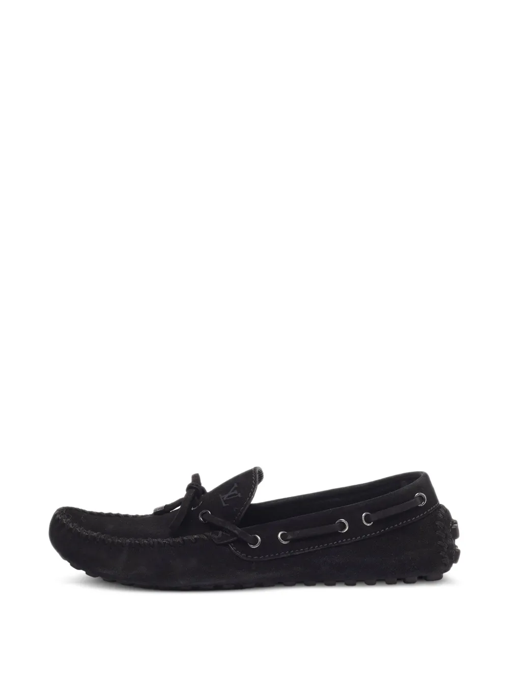 Louis Vuitton Pre-Owned Loafer aus Wildleder - Schwarz