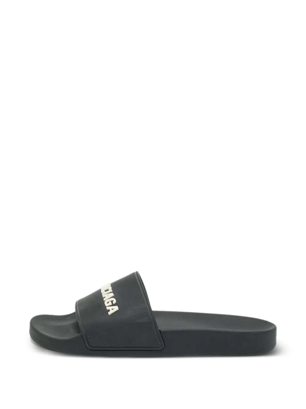 Balenciaga Pre-Owned logo-detail slide sandals - Schwarz
