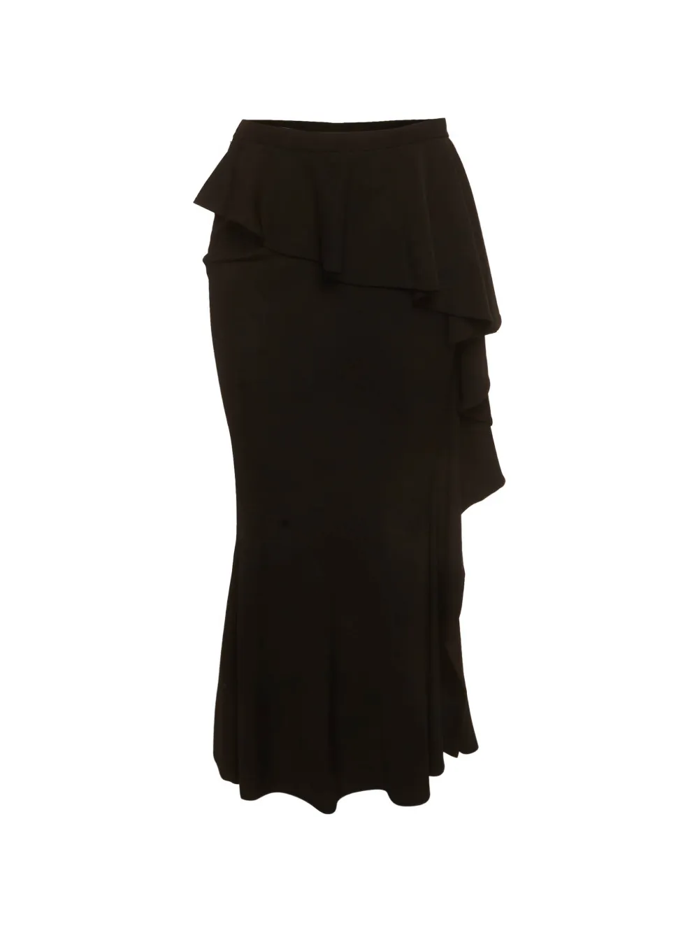 Givenchy Pre-Owned maxi ruffle overlay skirt - Nero