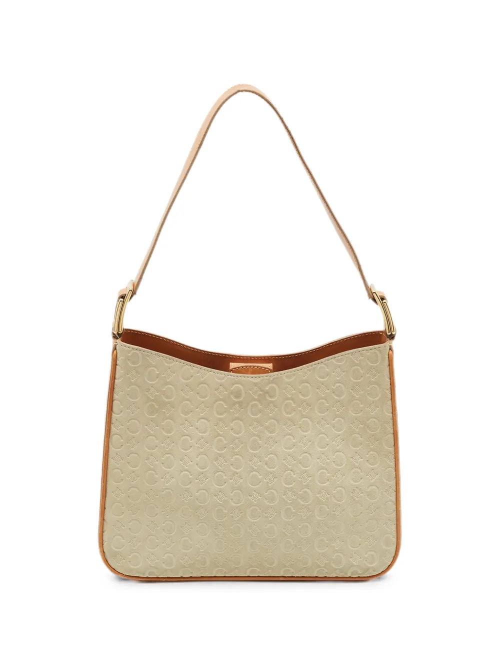 Celine Pre-Owned Macadam embossed shoulder bag - Toni neutri