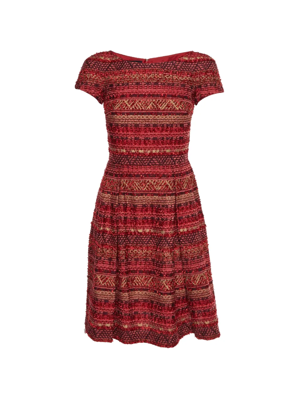 Carolina Herrera Vintage striped mini dress - Red