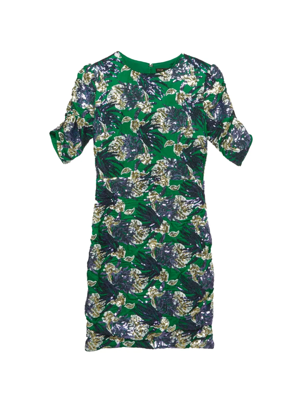 Maje sequin-embellished mini dress - Verde