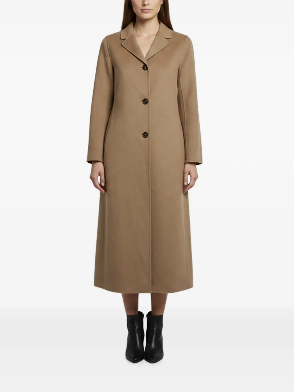 Max Mara single-breasted felt coat - Toni neutri