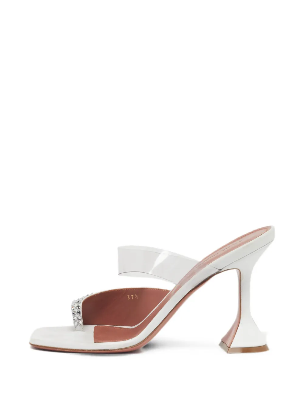 Amina Muaddi Paloma crystal-embellished sandals - Bianco