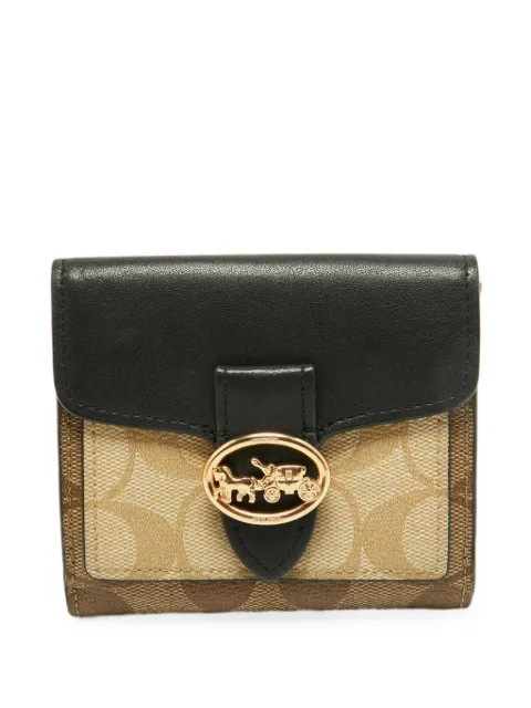 Coach Georgie Monogram canvas wallet