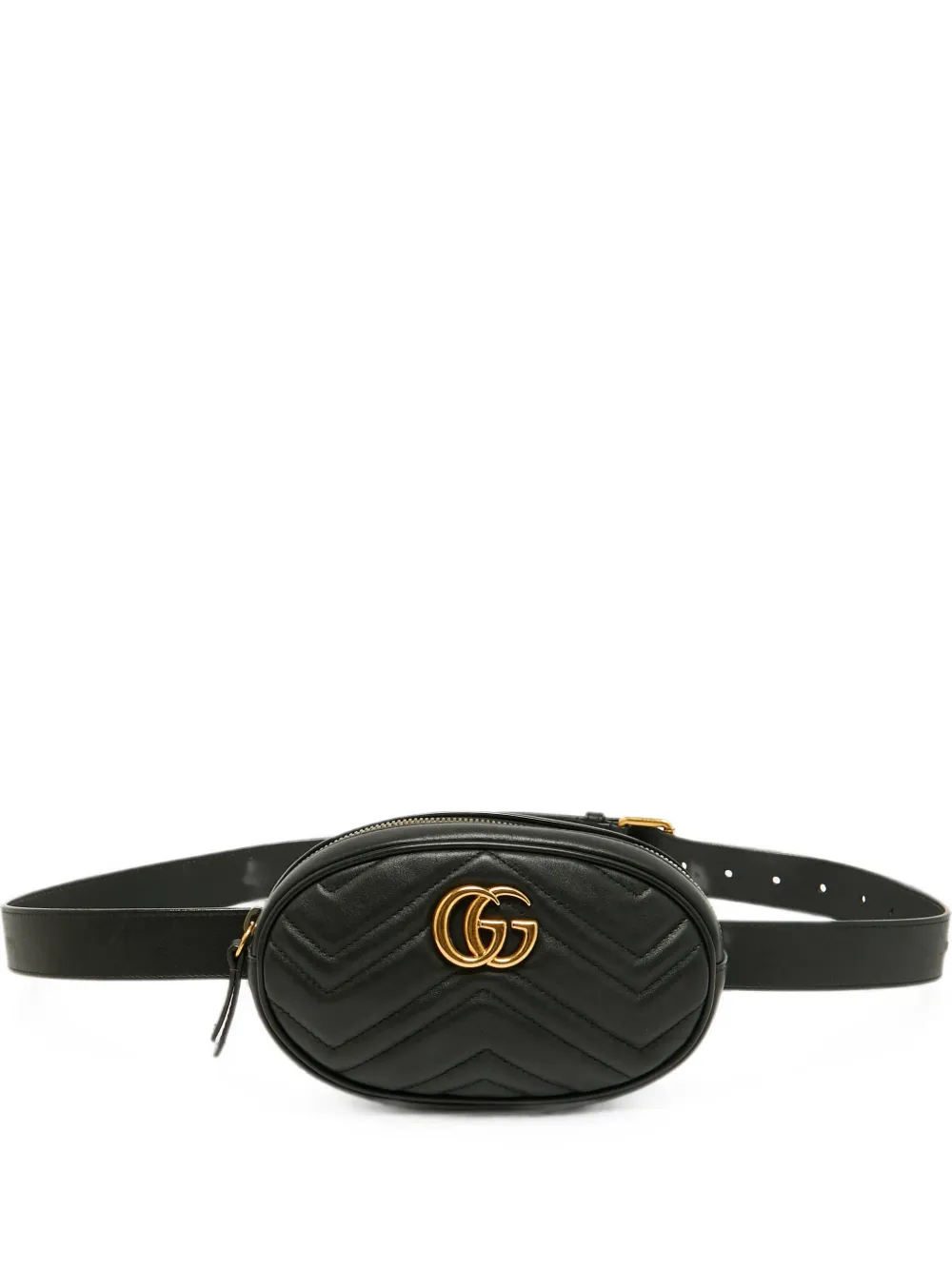 Gucci Pre-Owned GG Marmont Matelassé belt bag - Nero