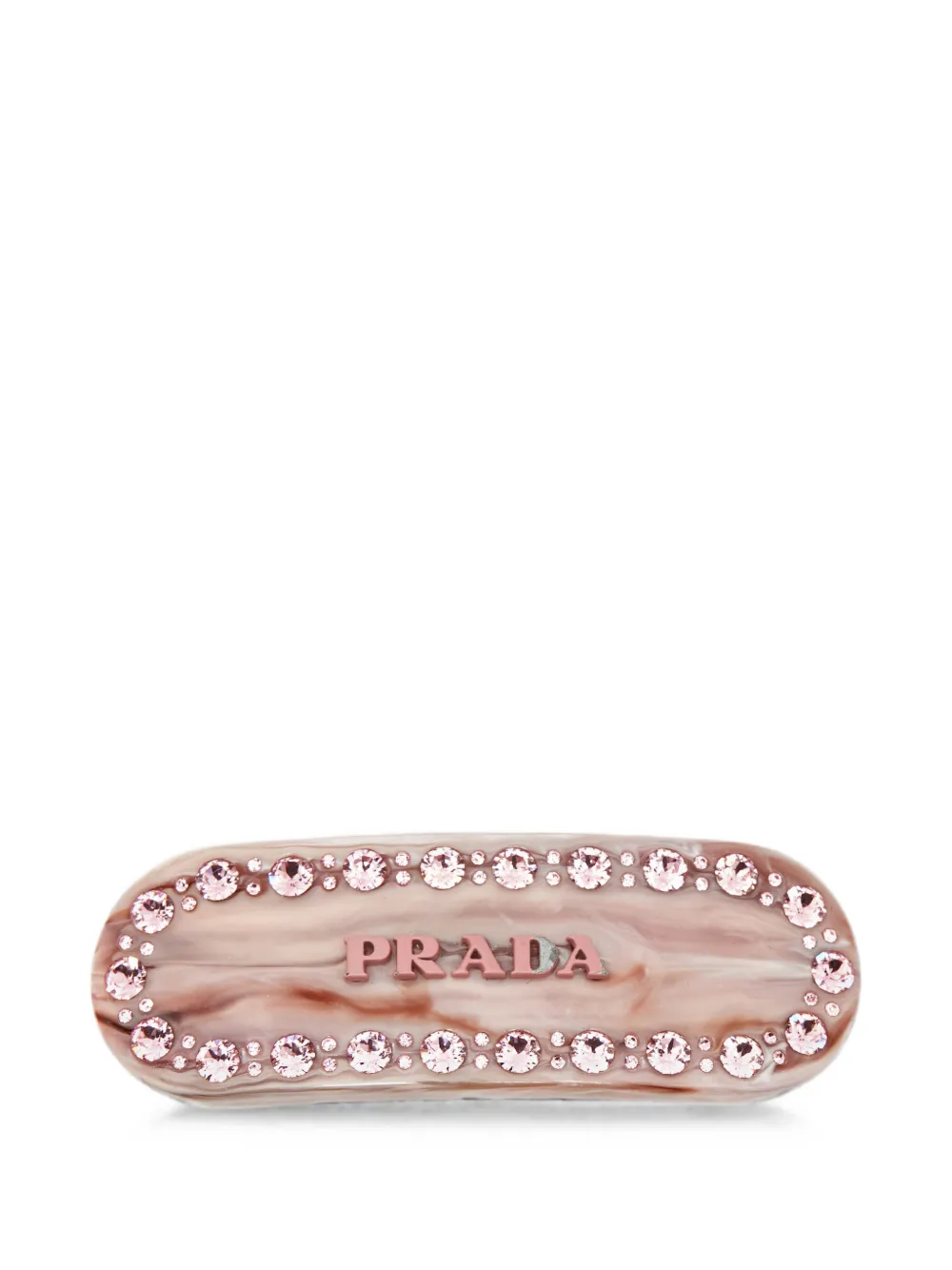 Prada Pre-Owned marbled crystal-embellished hair clip - Rosa