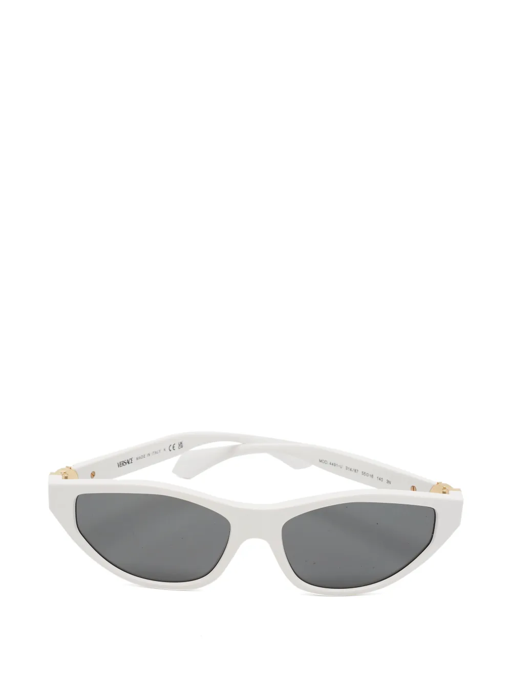 Versace Pre-Owned Occhiali da sole Medusa cat-eye - Bianco