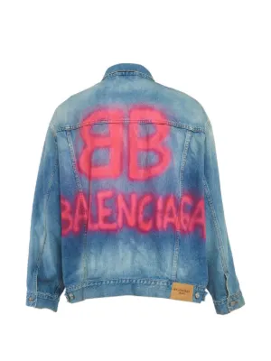 Balenciaga Tape Type デニムジャケット | ブルー | FARFETCH JP