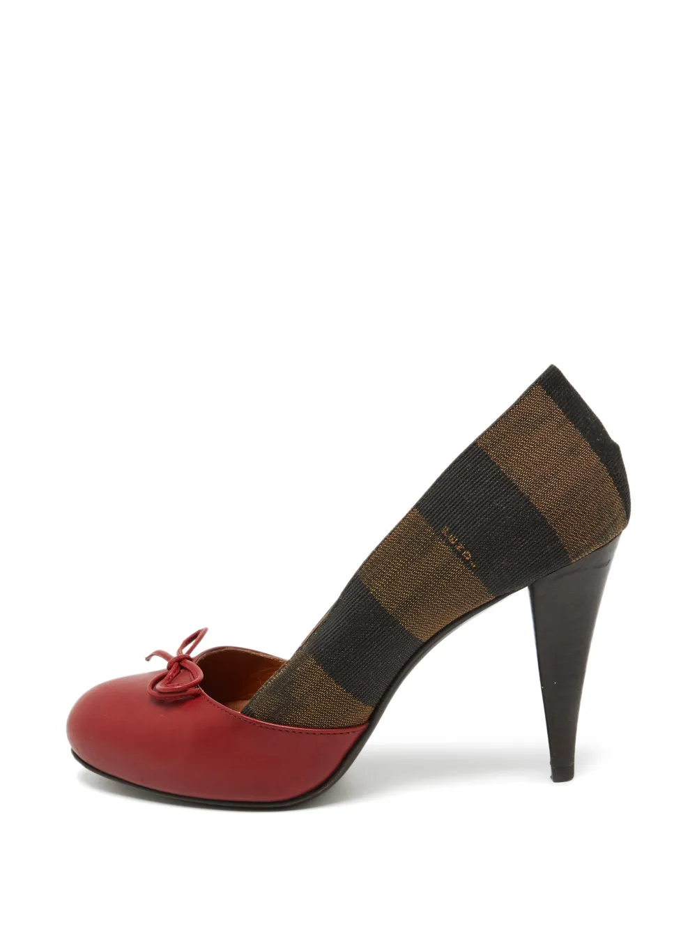 Fendi Pre-Owned Pequin bow pumps - Rosso