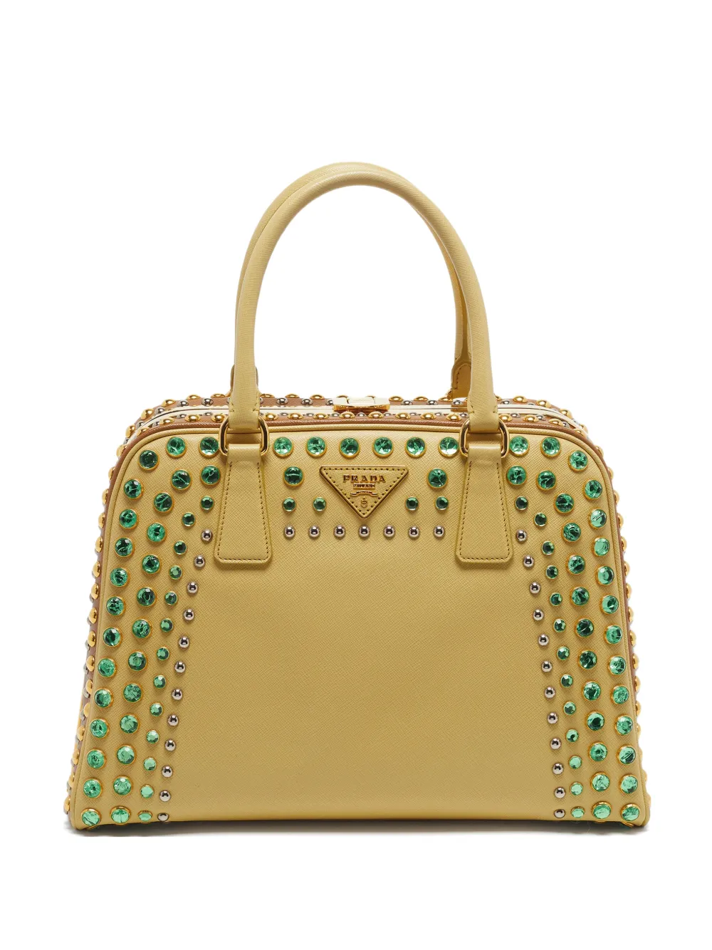 Prada Pre-Owned Pyramid Saffiano Lux tote bag - Giallo
