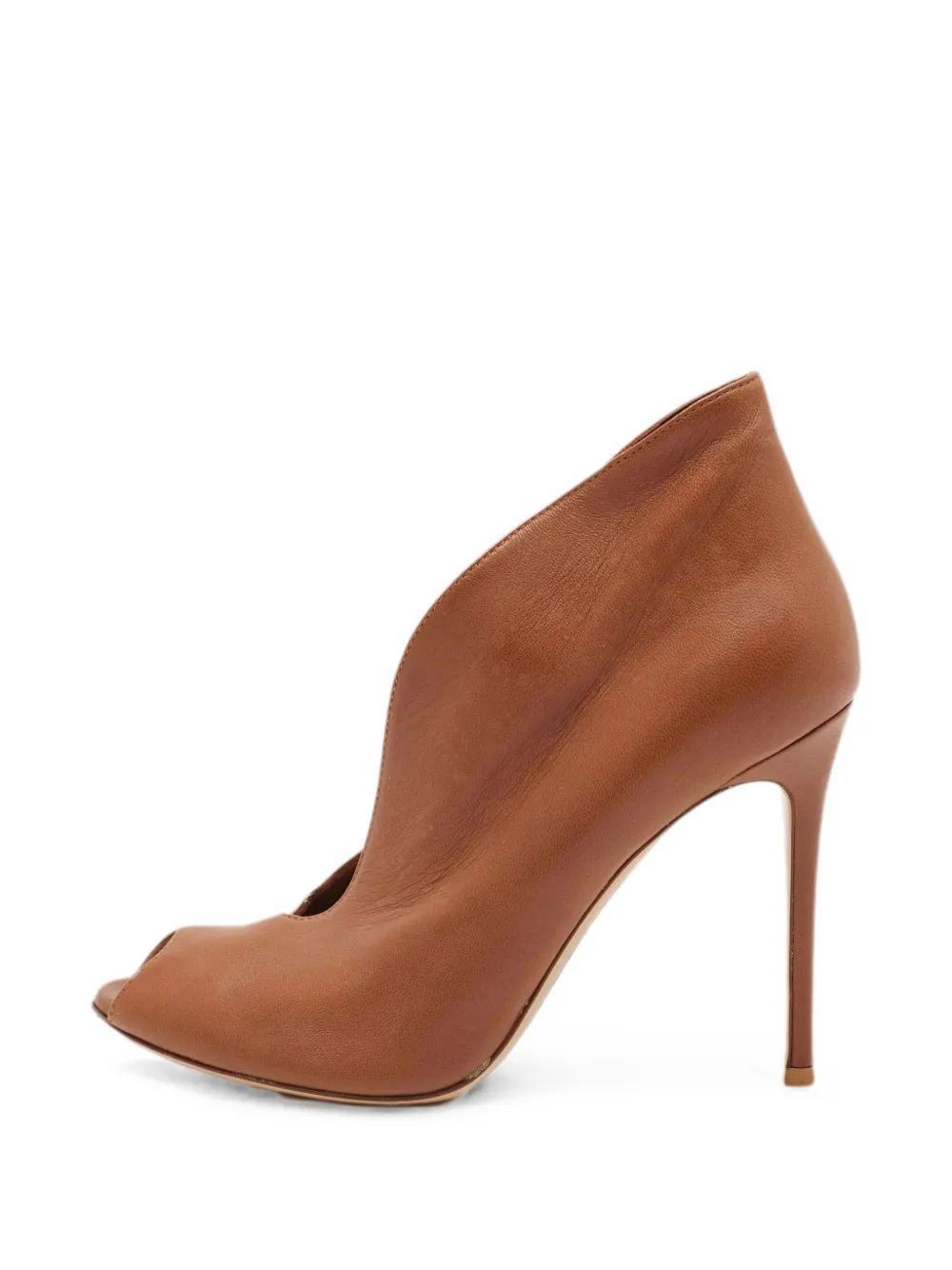 Gianvito Rossi Vamp peep-toe heeled pumps - Brown