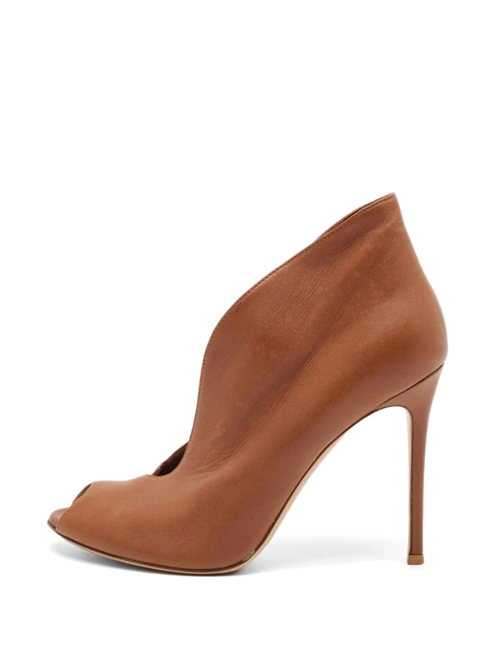Gianvito Rossi Vamp Pumps mit Peeptoe-Absatz - Braun