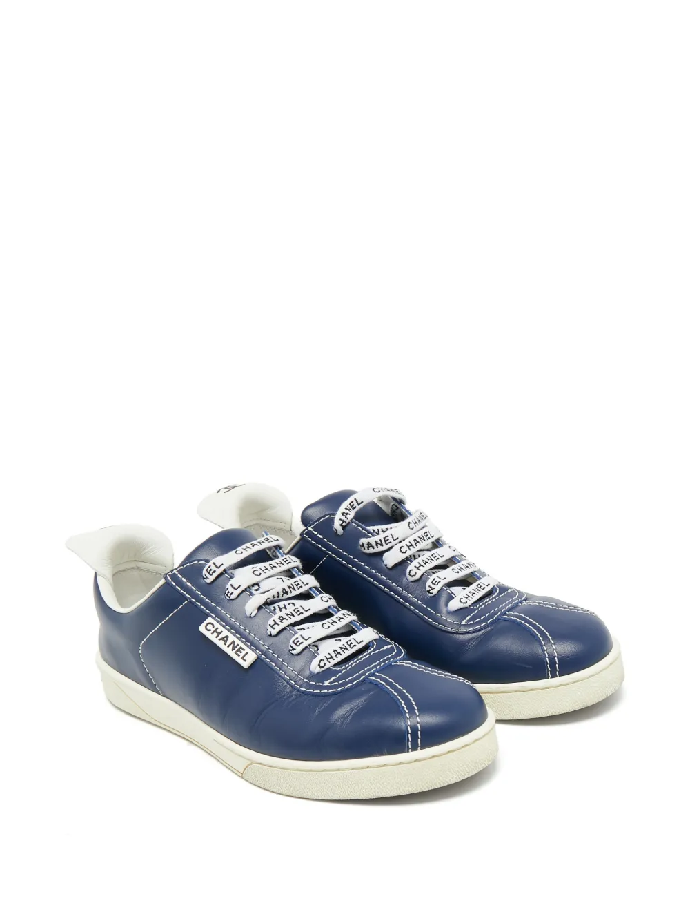 CHANEL Pre-Owned CC low-top sneakers - Blue