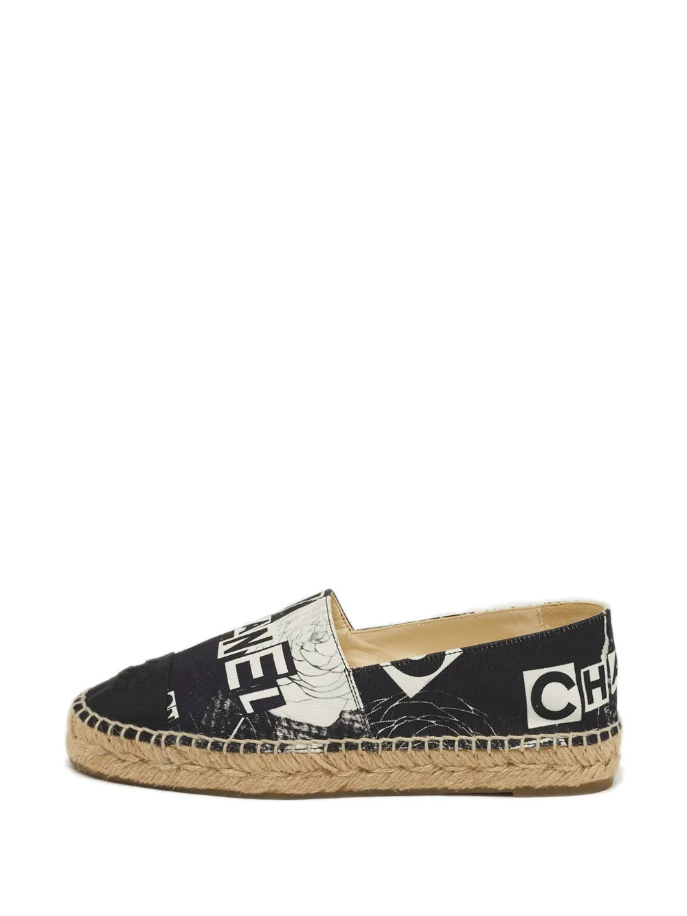 CHANEL Pre-Owned Coco cap-toe espadrilles - Schwarz