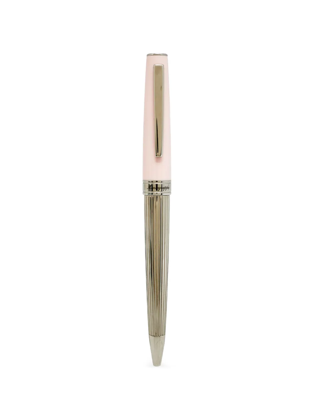 Pre-owned Montegrappa Armonia Duetto Ballpoint Pen In Silver