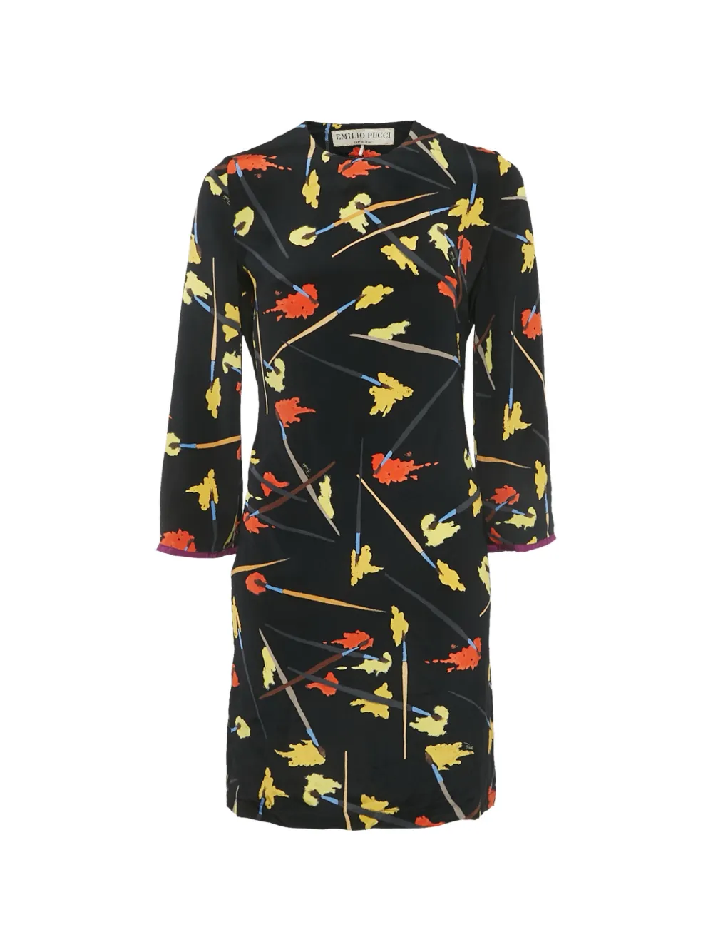 PUCCI Pre-Owned silk mini dress - Nero