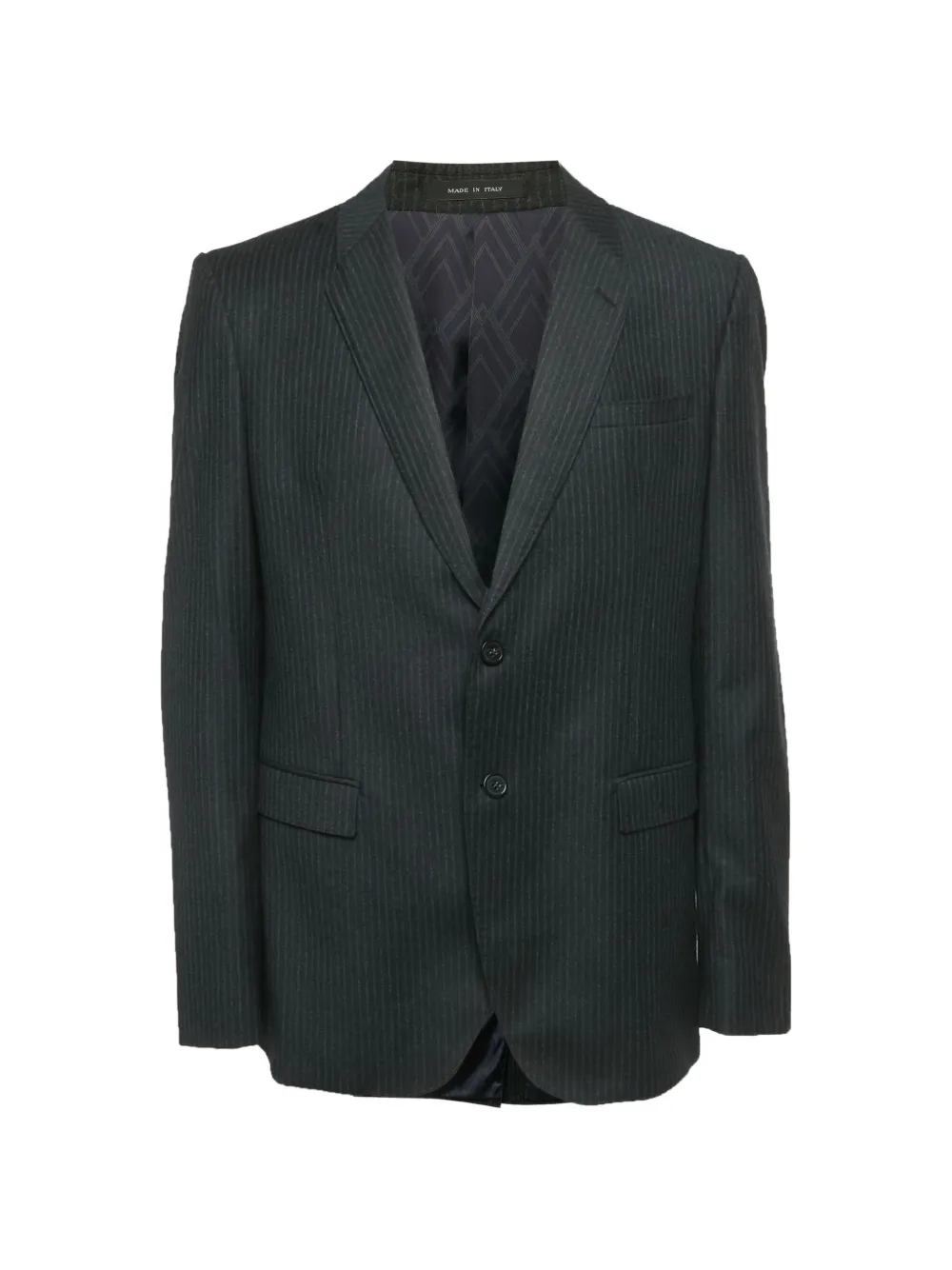 Emporio Armani Pre-Owned Blazer gessato - Grigio