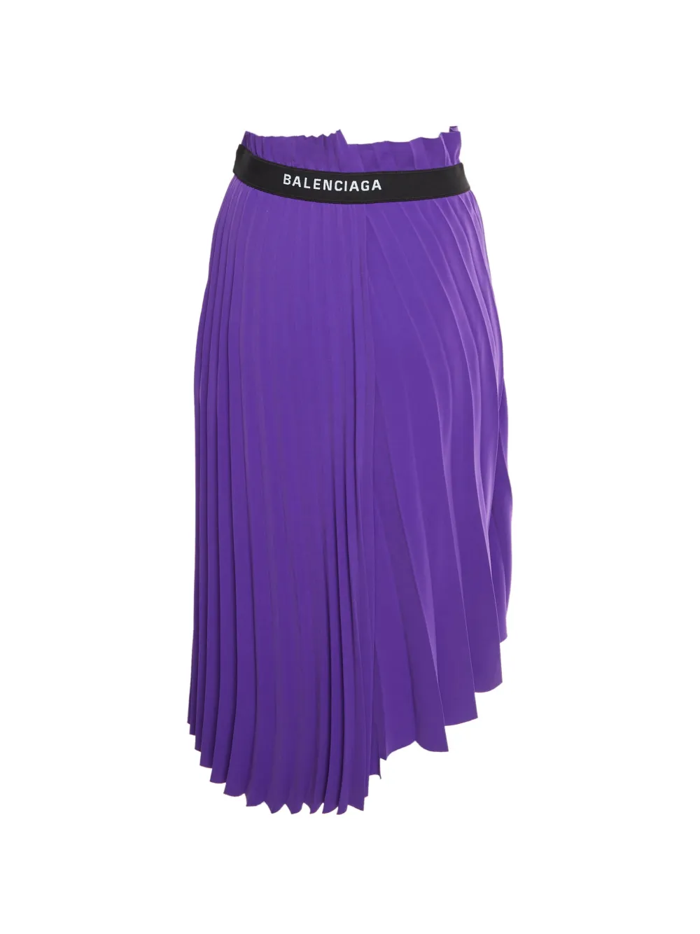 Balenciaga Pre-Owned midi overlay asymmetric skirt - Viola