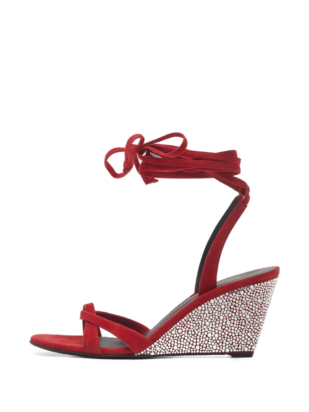 Giuseppe Zanotti Vintage Sandali con cristalli - Rosso