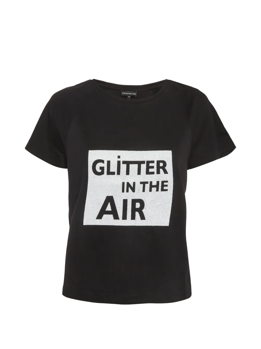 Emporio Armani Pre-Owned glitter-print short-sleeve T-shirt - Schwarz