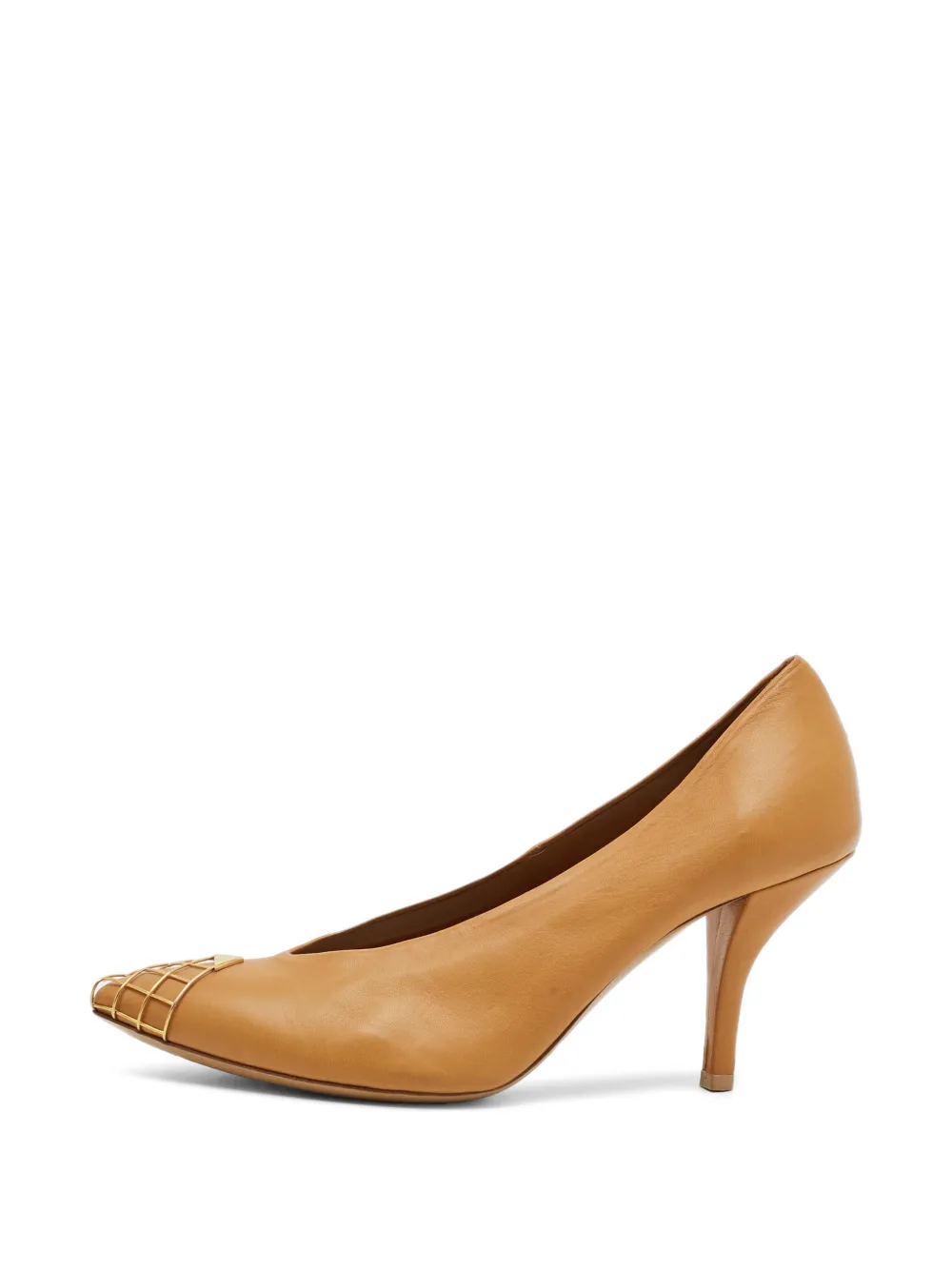 Celine Pre-Owned V-neck pointed-toe pumps - Nude