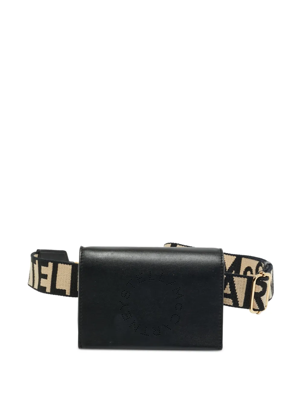Stella McCartney Pre-Owned perforated logo belt bag - Nero