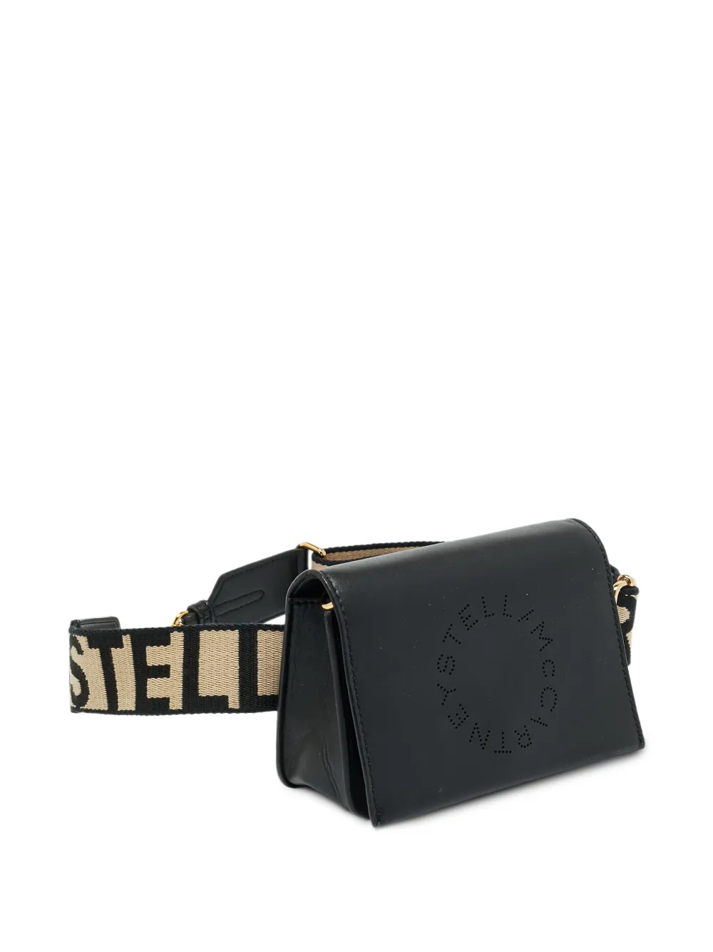 Stella McCartney Pre-Owned Heuptas met geperforeerd logo Zwart