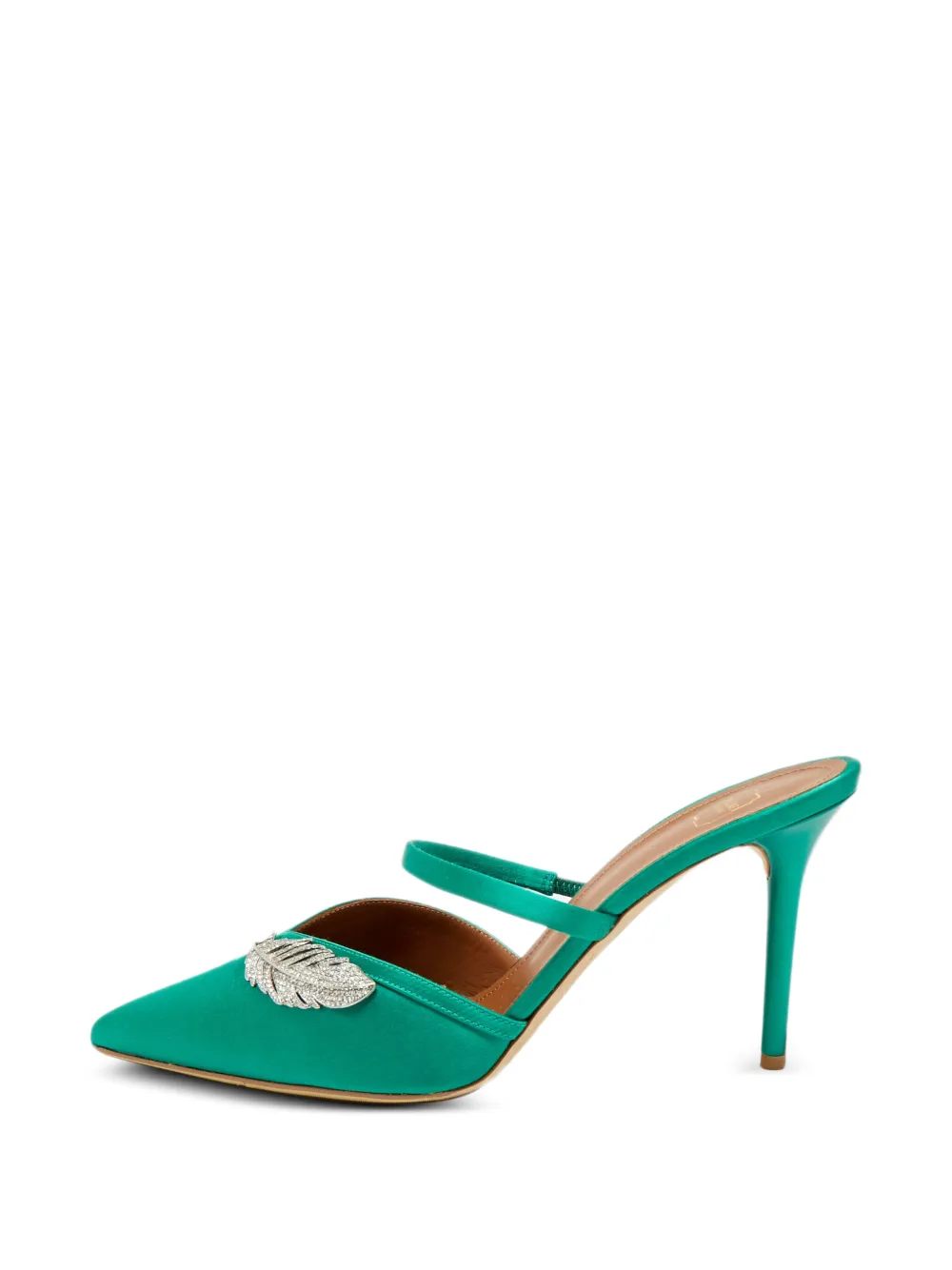 Malone Souliers Mules Fara con cristalli - Verde