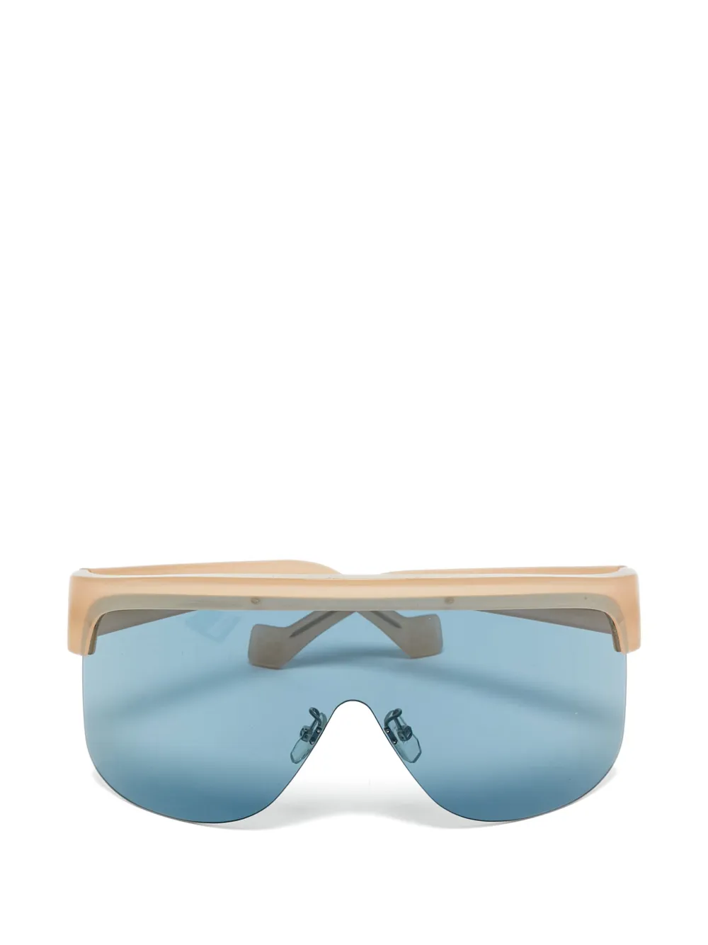 Loewe Pre-Owned mask-shield sunglasses - Nude