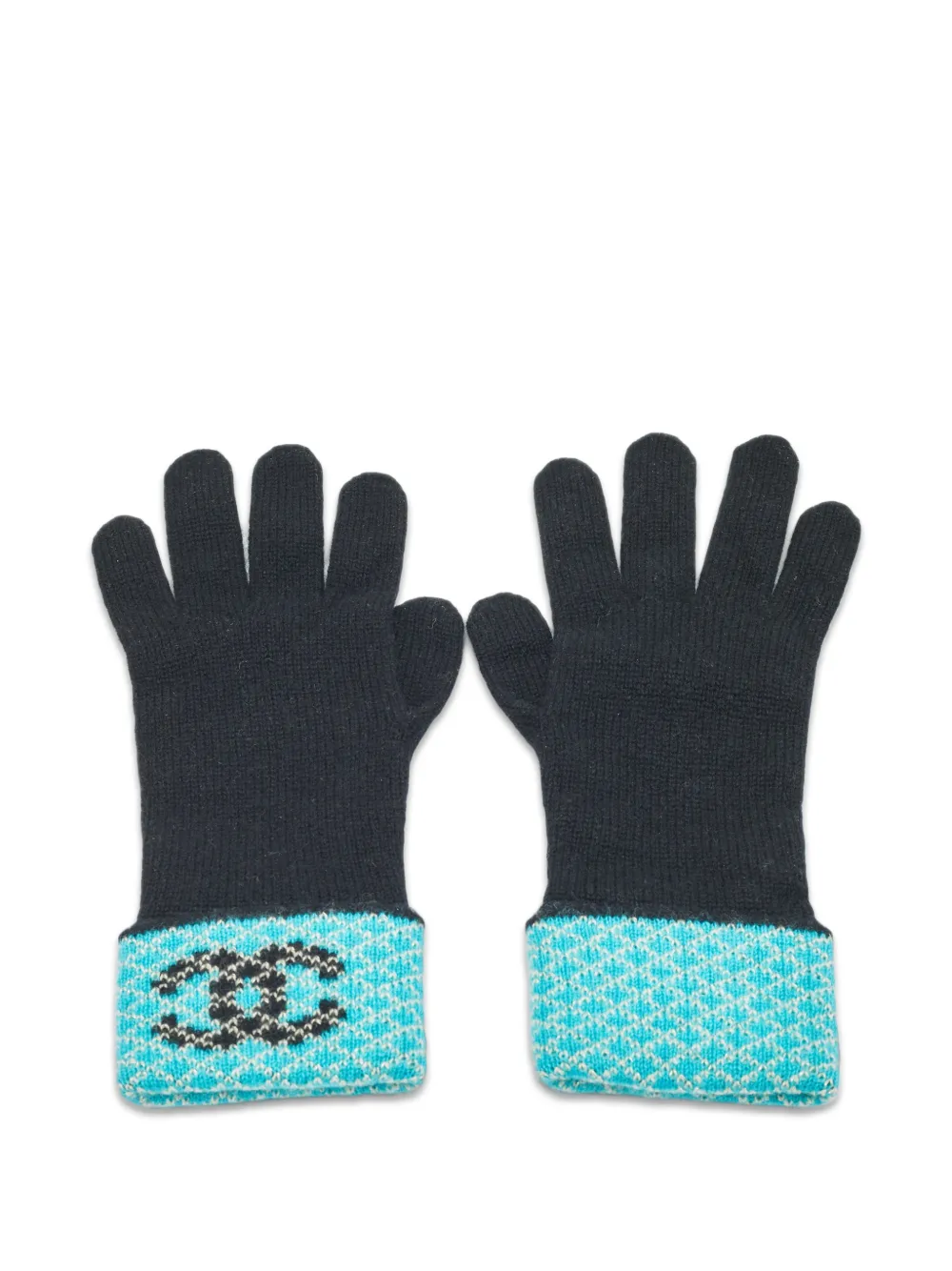 CHANEL Pre-Owned CC interlocking gloves - Nero