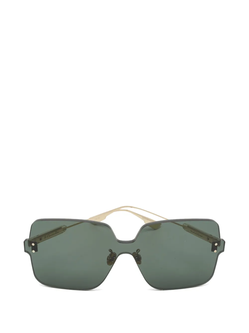 Christian Dior Pre-Owned Occhiali da sole Colorquake squadrati - Verde