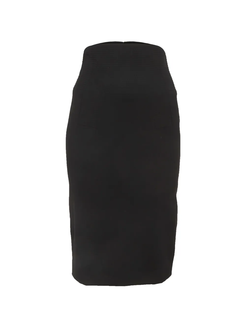 Givenchy Pre-Owned gabardine pencil midi skirt - Nero