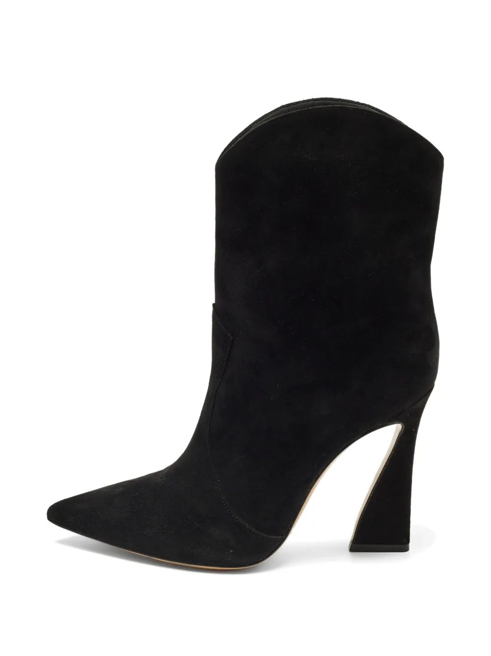 Gianvito Rossi pointed-toe suede ankle boots - Schwarz