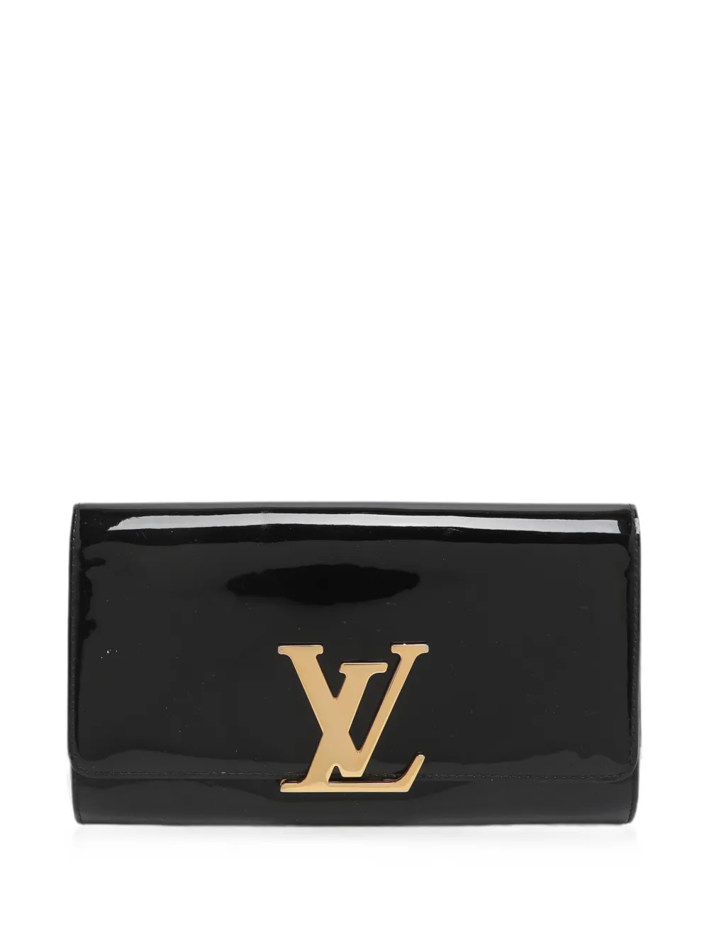 Louis Vuitton Pre-Owned 2014 Louise leather clutch bag - Nero