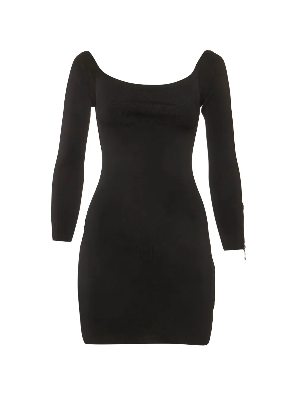 Balmain Pre-Owned scoop-neck midi dress - Schwarz