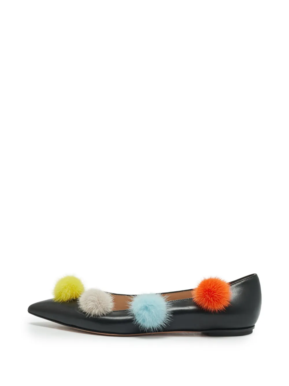 Fendi Pre-Owned Ballerine Pom Pom - Nero