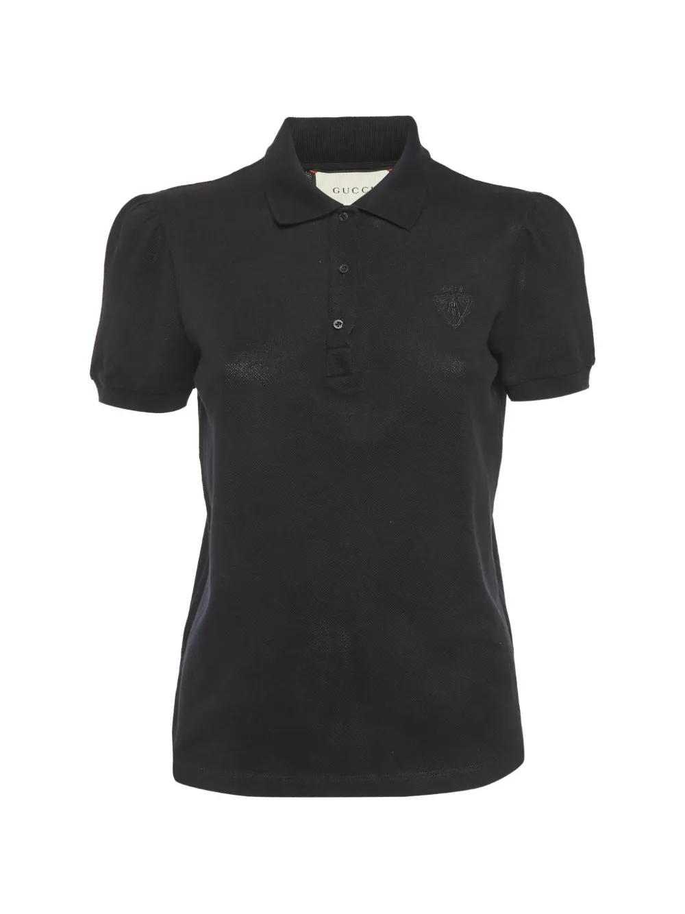 Gucci Pre-Owned Polo con ricamo - Nero