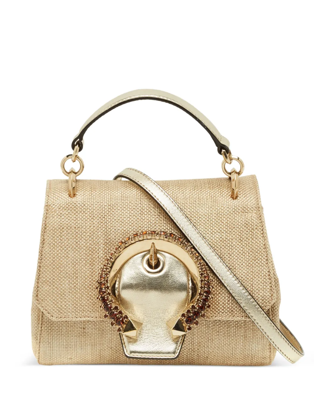 Jimmy Choo Pre-Owned Madeline crystal-embellished tote bag - Oro