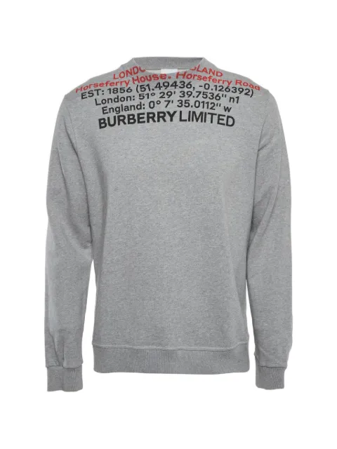 Burberry Pre-Owned Horseferry House graphic French Terry sweatshirt