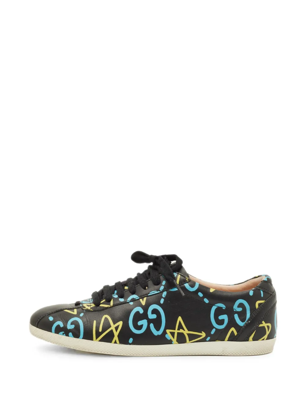 Gucci Pre-Owned Ace Ghost leather sneakers - Nero
