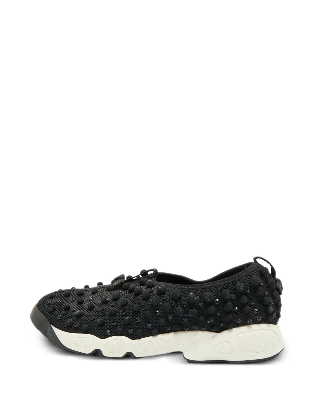Christian Dior Pre-Owned Fusion crystal-embellished sneakers - Schwarz