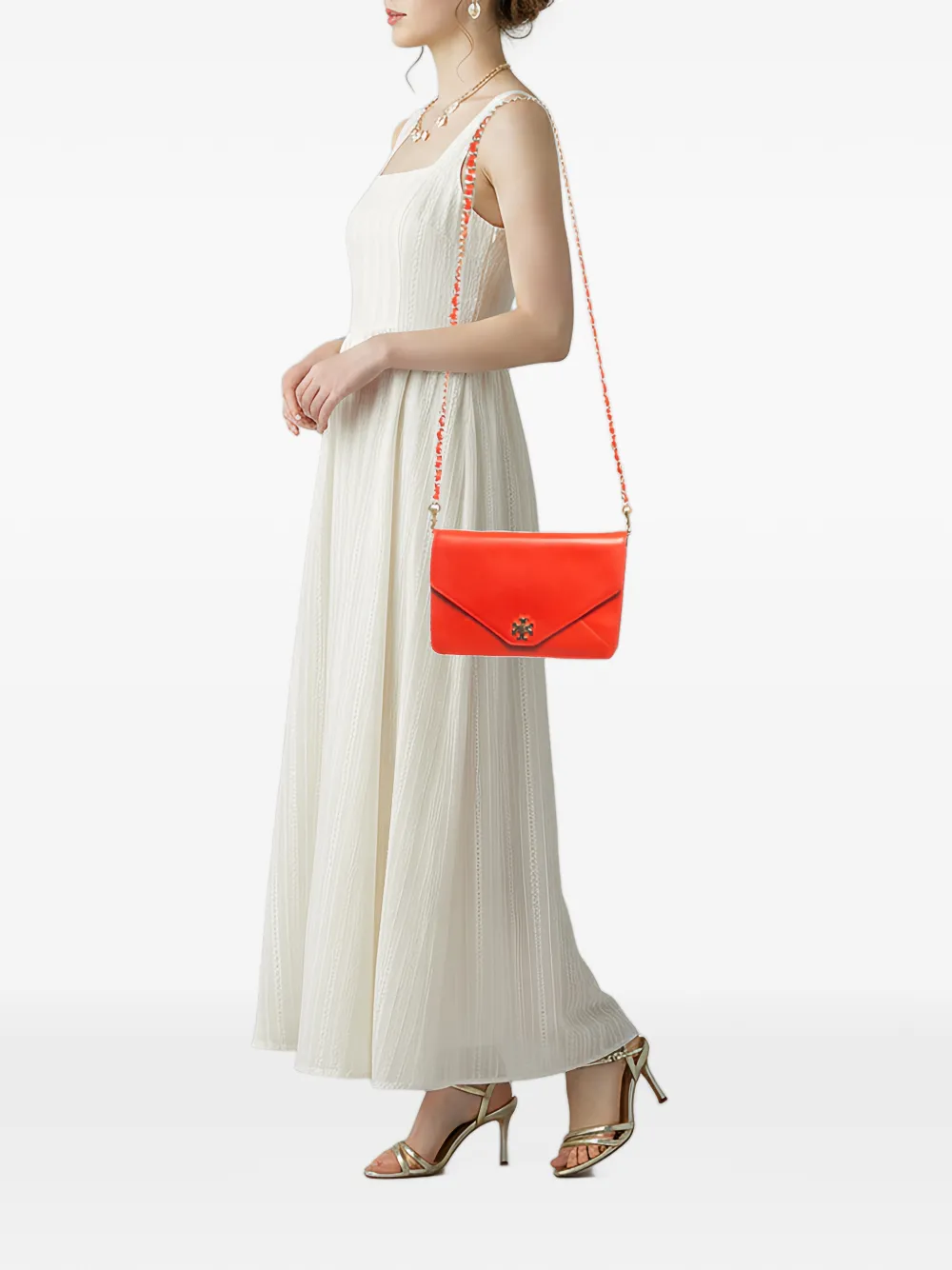 Tory Burch Kira envelope shoulder bag - Rosso