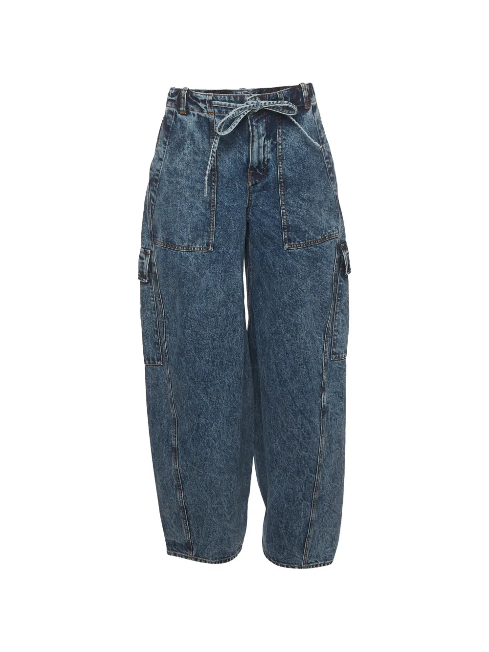 Alaïa Pre-Owned cargo jeans - Blue